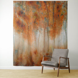 秋モーニングウォーターカラープリント タペストリー