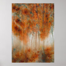 秋モーニングウォーターカラープリント