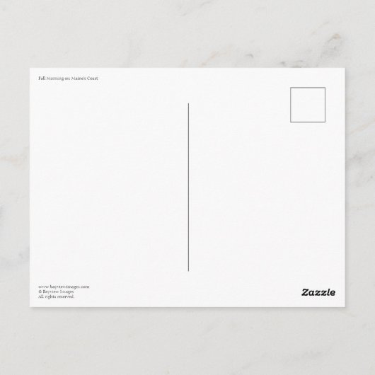 秋モーニングオンメーンズコースト ポストカード (裏面)