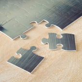 秋モーニング魚釣りエスケープザレイク ジグソーパズル (側面)