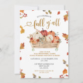 秋ヤールパーティーオータムオレンジカボチャフェスティバル 招待状 (正面)