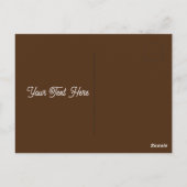 秋ヤール秋ヤール秋グリーティングカード ポストカード (裏面)