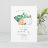 秋ユニークをテーマにしたベビーシャワー招待状 招待状 (スタンド正面)