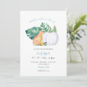 秋ユニークをテーマにしたベビーシャワー招待状 招待状 (スタンド正面)