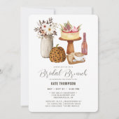 秋ユニークオータムカボチャブライダルシャワーブランチ 招待状 (正面)