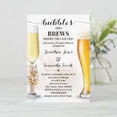 秋ユーカリプタスバブルとブリーズウェディングシャワー 招待状 (スタンド正面)