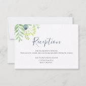 秋ユーカリプトゥスベリーフローラウェディングレセプション 招待状 (正面)