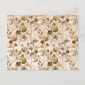 秋ユーカリ秋の結婚式詳細 エンクロージャーカード (裏面)