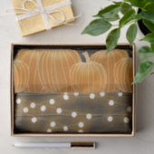 秋ライト&パンプキンズモノグラムレターイニシャル 薄葉紙 (ギフト)