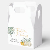 秋ラストオレンジホワイトカボチャ緑ありがとう フェイバーボックス (オープン)