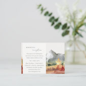 秋ラストオレンジマウンテンツリーズウェディングレセプション エンクロージャーカード (スタンド正面)