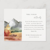 秋ラストオレンジマウンテン結婚ツリーズ詳細 エンクロージャーカード (正面)