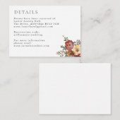 秋ラストブルゴーニュ結婚フローラ詳細 エンクロージャーカード (正面/裏面)