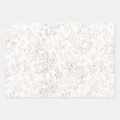 秋ラッピング紙セット3枚 ラッピングペーパーシート (正面3)