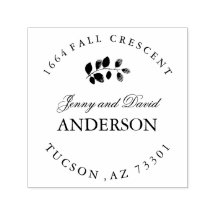 秋ラバーアドレススタンプ