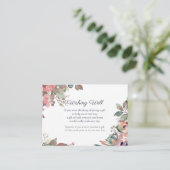 秋ラブウォーターカラーフローラウィングウェル結婚ズ エンクロージャーカード (スタンド正面)