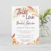 秋ラブゴールデンフォージュテラコッタブライダルシャワー 招待状 (スタンド正面)
