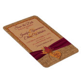 秋ラブバーラップ離れ、日付を保存（大） マグネット (右側)