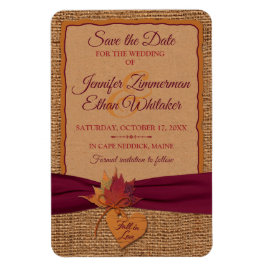 秋ラブバーラップ離れ、日付を保存（大） マグネット