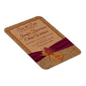 秋ラブバーラップ離れ、日付を保存(小) マグネット (右側)