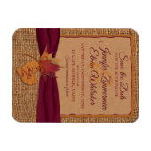 秋ラブバーラップ離れ、日付を保存(小) マグネット (横)