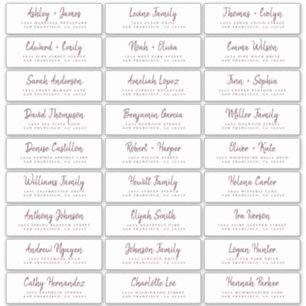 秋ラブブルガンディースクリプトゲスト住所 シール