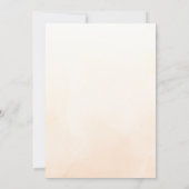 秋ラブモダンティール（緑がかった色）オ結婚レンジブライダルシャワー 招待状 (裏面)