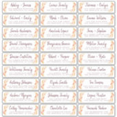 秋ラブ秋の紅葉ゲスト住所 シール (正面)