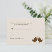 秋ラブ結婚バード 出欠カード (スタンド正面)