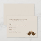 秋ラブ結婚バード 出欠カード (正面/裏面)