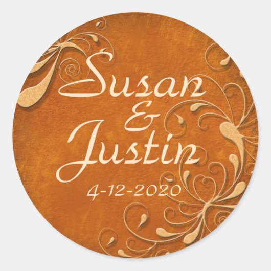 秋ラプソディラウンドスティッカー ラウンドシール (正面)