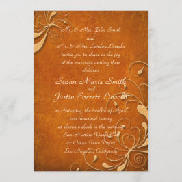 秋ラプソディ5x7招待状 招待状