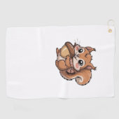 秋リスクラシックルTシャツ ゴルフタオル (横)