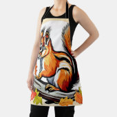 秋リスチャームデザイン エプロン (インサイチュ)