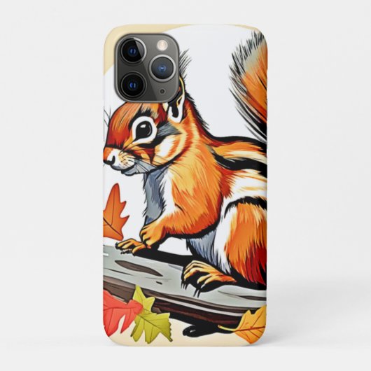 秋リスチャームデザイン Case-Mate iPhoneケース (裏)
