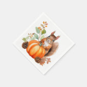 秋リス紙ナプキンス スタンダードカクテルナプキン (角)