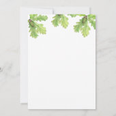 秋リス赤ちゃんシャワー招待状 招待状 (裏面)