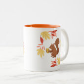秋リス ツートーンマグカップ (正面右)