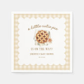 秋リトルかわいこちゃんパイは途中の赤ちゃんシャワー スタンダードカクテルナプキン (正面)