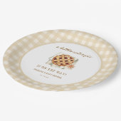 秋リトルかわいこちゃんパイは途中の赤ちゃんシャワー ペーパープレート (アングル)