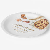 秋リトルかわいこちゃんパイは途中の赤ちゃんシャワー ペーパープレート (アングル)