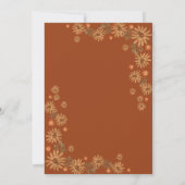 秋リトルかわいこちゃんパイテディベアーガールベイビーシャワー 招待状 (裏面)