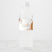 秋リトルかわいこちゃんパイ赤ちゃんシャワー ペットボトルラベル (正面)