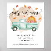 秋リトルカボキンファームトラック推測いくつのゲーム ポスター (正面)