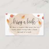 秋リトルカボチャがブックエンクロージャカードを持ってくる 名刺 (正面)