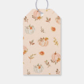 秋リトルカボチャの誕生日感謝していあなた ギフトタグ (裏面)