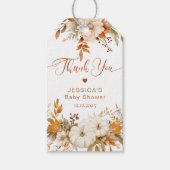 秋リトルカボチャの赤ちゃん感謝していシャワーユー ギフトタグ (正面)