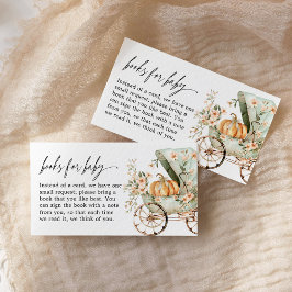 秋リトルカボチャシャワーブックベビー エンクロージャーカード