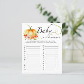 秋リトルカボチャベビー名レースゲーム (スタンド正面)