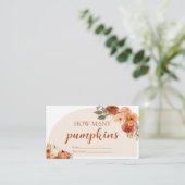 秋リトルカボチャ推測カボチャのゲームの数 エンクロージャーカード (スタンド正面)